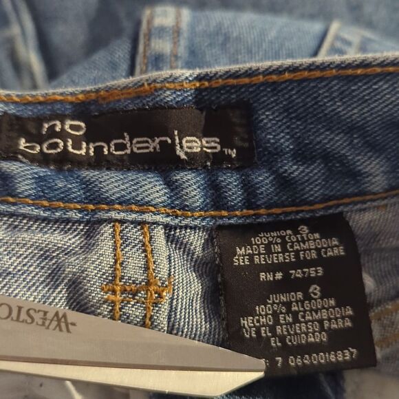 No Boundaries y2k denim‎ bootcut Jeans size 3 - Picture 4 of 7